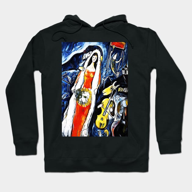 Marc Chagall La Mariee Hoodie by rnstcarver